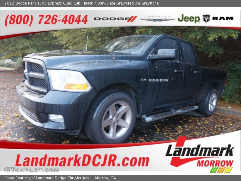 Black / Dark Slate Gray/Medium Graystone 2012 Dodge Ram 1500 Express Quad Cab