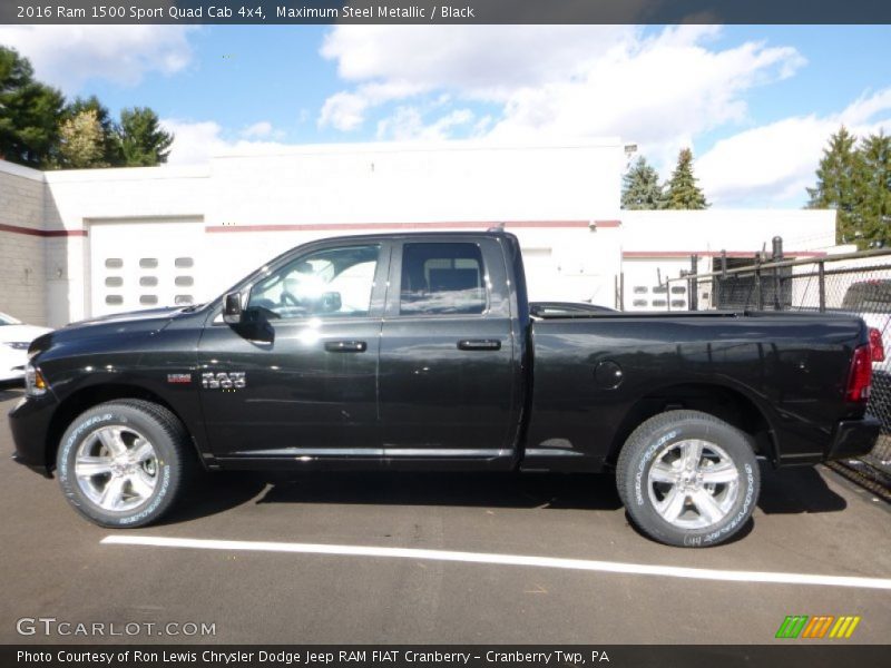 Maximum Steel Metallic / Black 2016 Ram 1500 Sport Quad Cab 4x4