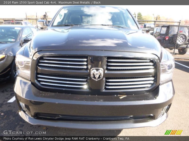 Maximum Steel Metallic / Black 2016 Ram 1500 Sport Quad Cab 4x4
