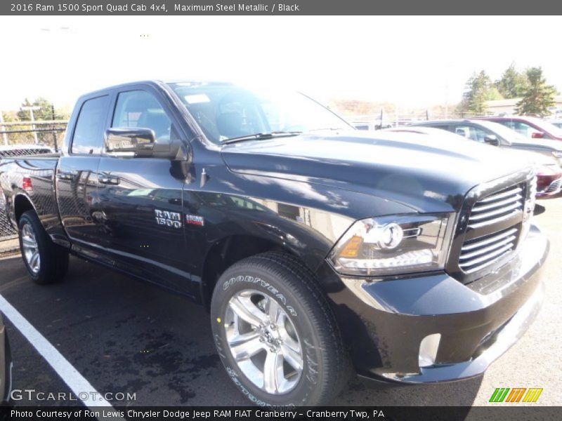 Maximum Steel Metallic / Black 2016 Ram 1500 Sport Quad Cab 4x4