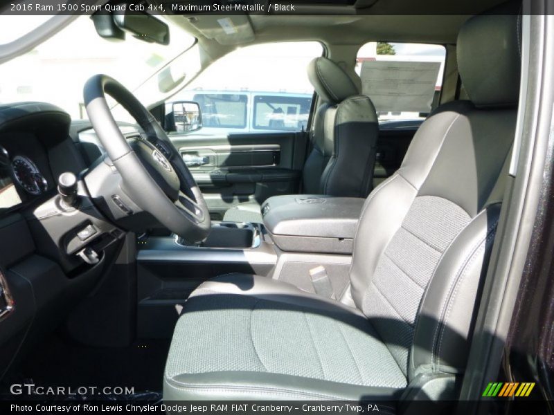 Maximum Steel Metallic / Black 2016 Ram 1500 Sport Quad Cab 4x4