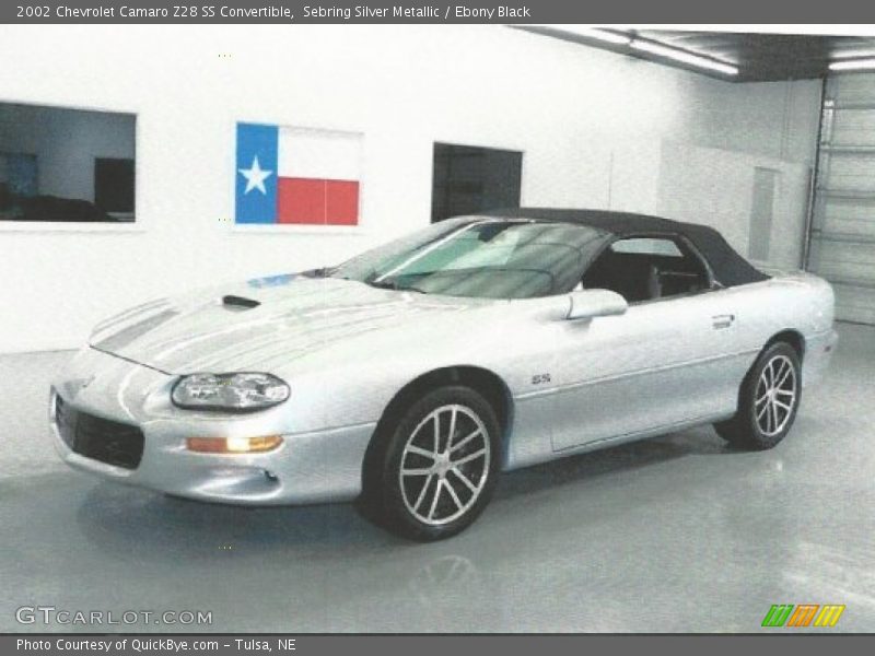 Sebring Silver Metallic / Ebony Black 2002 Chevrolet Camaro Z28 SS Convertible