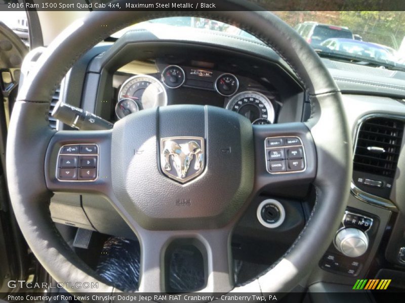 Maximum Steel Metallic / Black 2016 Ram 1500 Sport Quad Cab 4x4