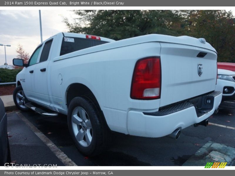 Bright White / Black/Diesel Gray 2014 Ram 1500 Express Quad Cab