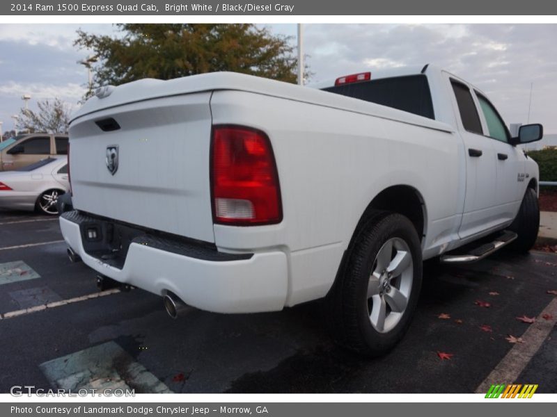 Bright White / Black/Diesel Gray 2014 Ram 1500 Express Quad Cab