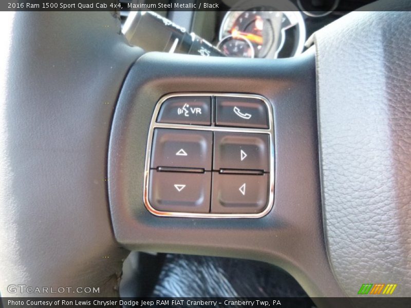 Maximum Steel Metallic / Black 2016 Ram 1500 Sport Quad Cab 4x4