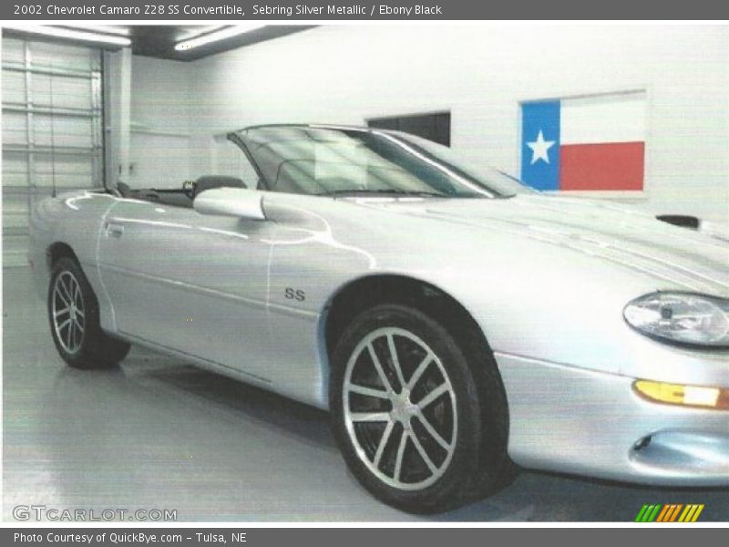 Sebring Silver Metallic / Ebony Black 2002 Chevrolet Camaro Z28 SS Convertible