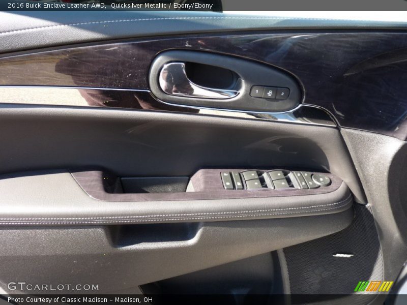 Quicksilver Metallic / Ebony/Ebony 2016 Buick Enclave Leather AWD