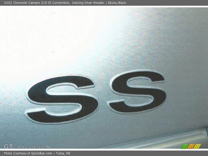 Sebring Silver Metallic / Ebony Black 2002 Chevrolet Camaro Z28 SS Convertible