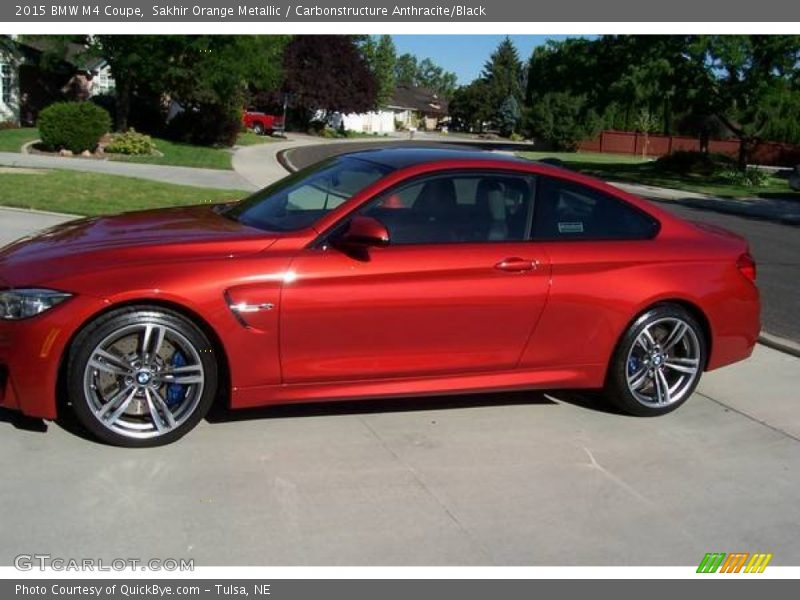 Sakhir Orange Metallic / Carbonstructure Anthracite/Black 2015 BMW M4 Coupe