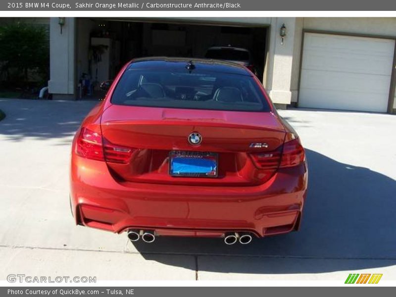 Sakhir Orange Metallic / Carbonstructure Anthracite/Black 2015 BMW M4 Coupe