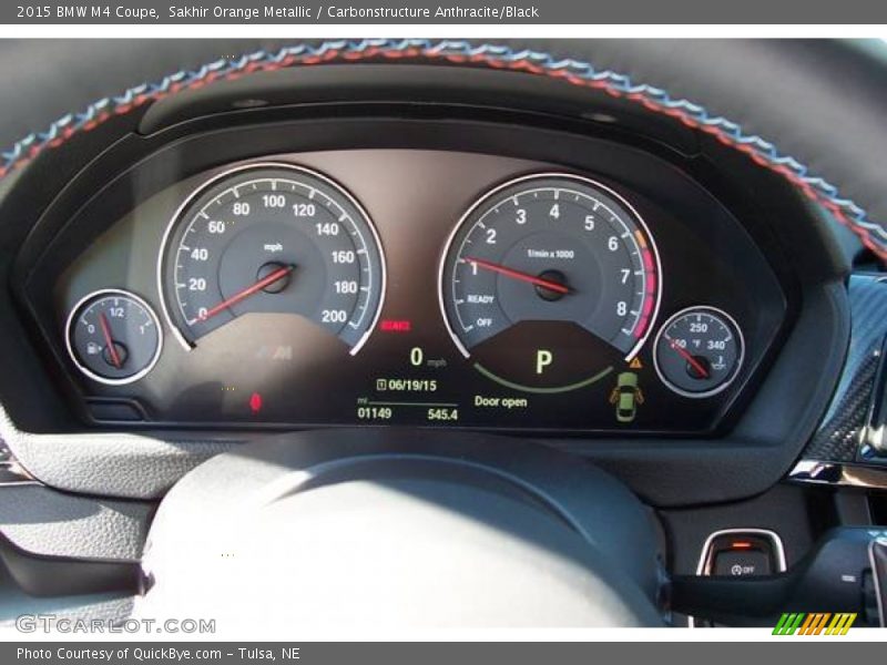 Sakhir Orange Metallic / Carbonstructure Anthracite/Black 2015 BMW M4 Coupe