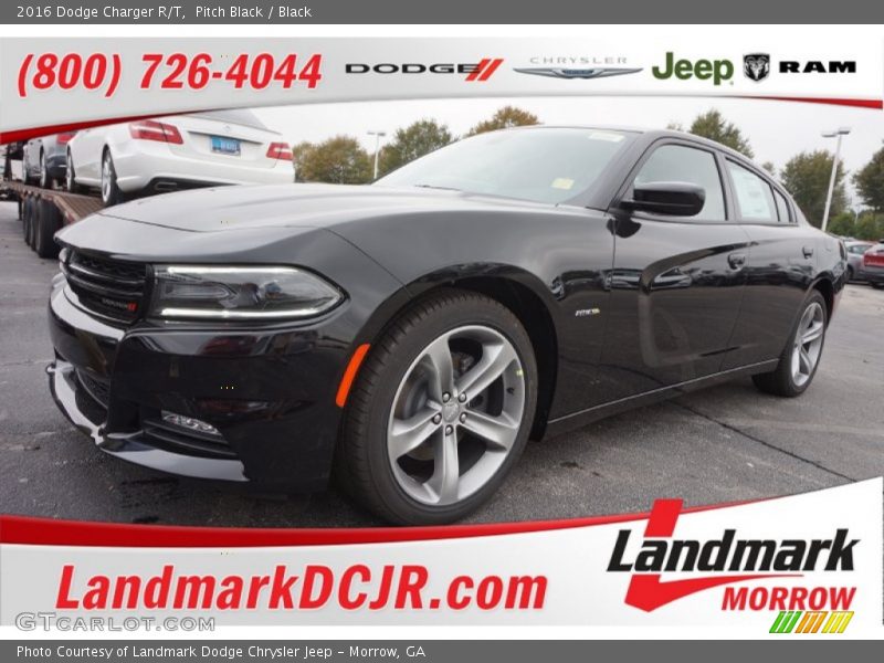 Pitch Black / Black 2016 Dodge Charger R/T