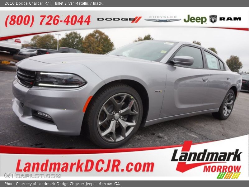 Billet Silver Metallic / Black 2016 Dodge Charger R/T