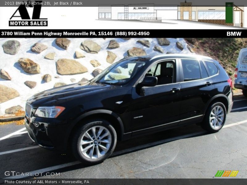 Jet Black / Black 2013 BMW X3 xDrive 28i
