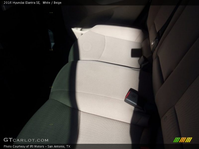 White / Beige 2016 Hyundai Elantra SE