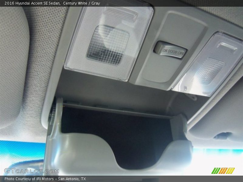 Century White / Gray 2016 Hyundai Accent SE Sedan