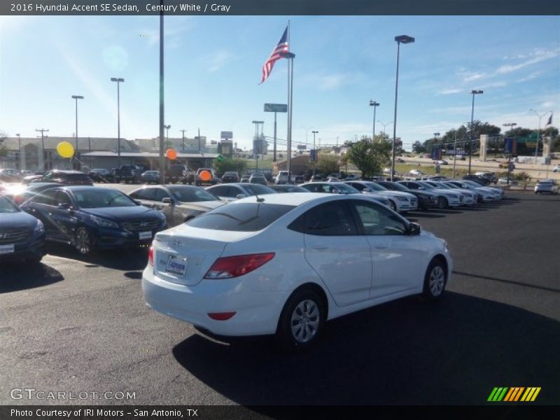 Century White / Gray 2016 Hyundai Accent SE Sedan