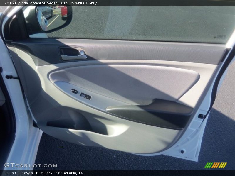 Century White / Gray 2016 Hyundai Accent SE Sedan