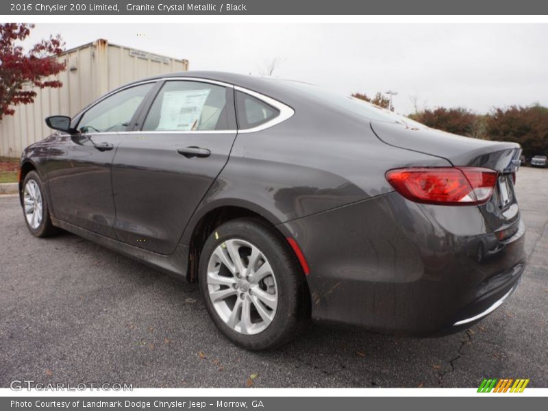 Granite Crystal Metallic / Black 2016 Chrysler 200 Limited