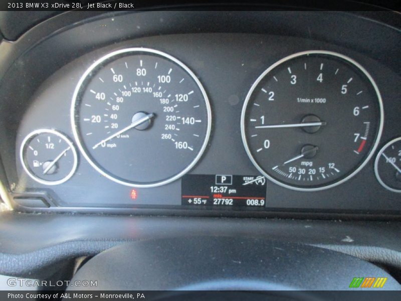 Jet Black / Black 2013 BMW X3 xDrive 28i