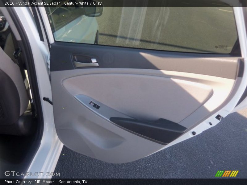 Century White / Gray 2016 Hyundai Accent SE Sedan