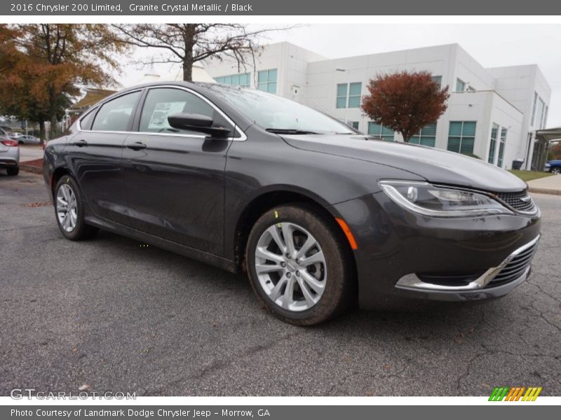 Granite Crystal Metallic / Black 2016 Chrysler 200 Limited