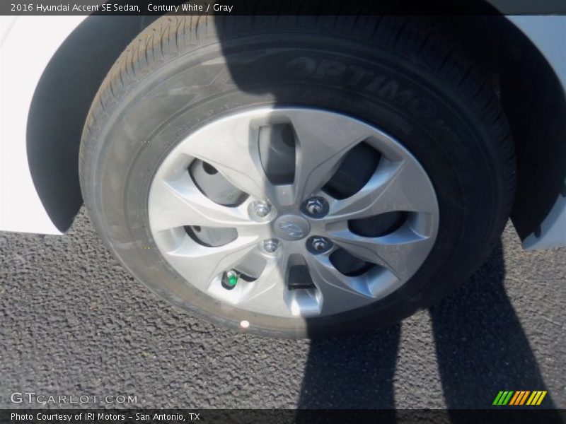 Century White / Gray 2016 Hyundai Accent SE Sedan