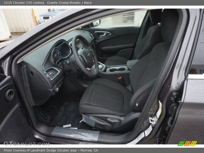 Granite Crystal Metallic / Black 2016 Chrysler 200 Limited