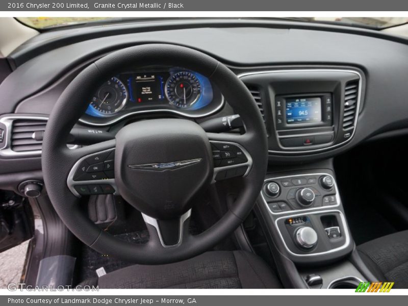 Granite Crystal Metallic / Black 2016 Chrysler 200 Limited