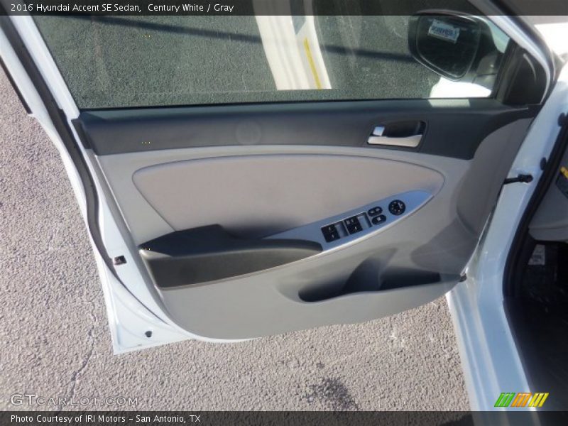Century White / Gray 2016 Hyundai Accent SE Sedan
