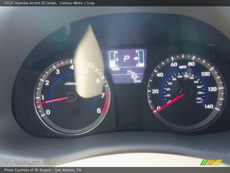 Century White / Gray 2016 Hyundai Accent SE Sedan