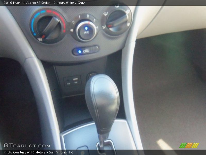Century White / Gray 2016 Hyundai Accent SE Sedan