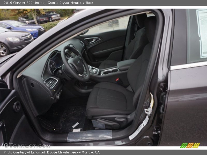 Granite Crystal Metallic / Black 2016 Chrysler 200 Limited