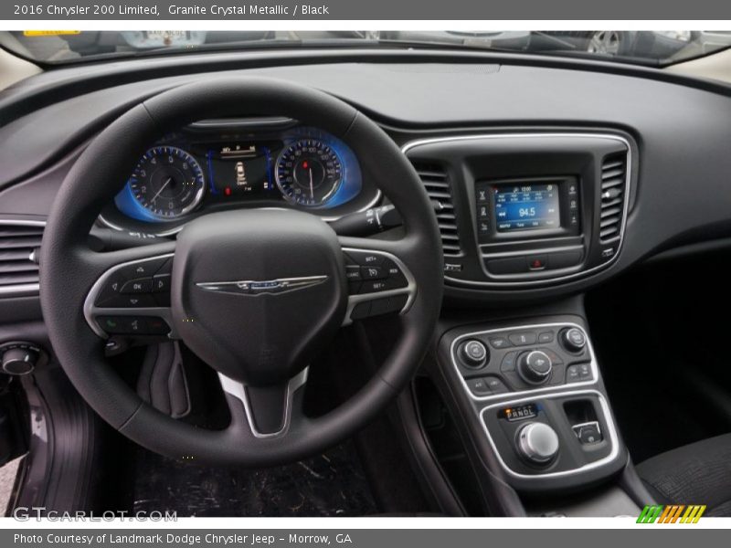 Granite Crystal Metallic / Black 2016 Chrysler 200 Limited
