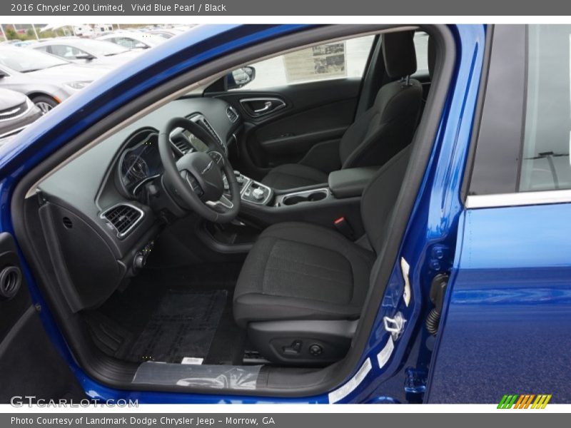 Vivid Blue Pearl / Black 2016 Chrysler 200 Limited