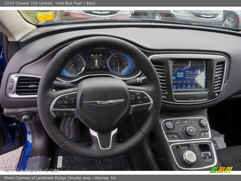 Vivid Blue Pearl / Black 2016 Chrysler 200 Limited