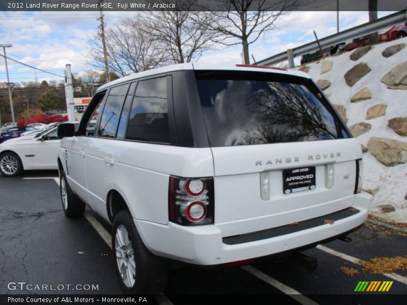 Fuji White / Arabica 2012 Land Rover Range Rover HSE