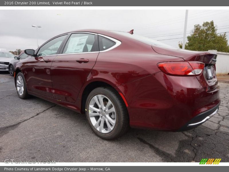 Velvet Red Pearl / Black 2016 Chrysler 200 Limited