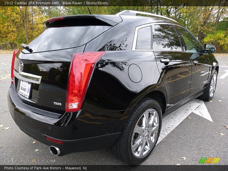 Black Raven / Ebony/Ebony 2012 Cadillac SRX Premium AWD