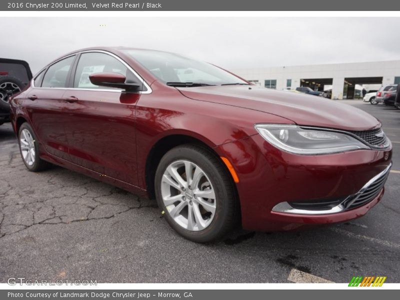 Velvet Red Pearl / Black 2016 Chrysler 200 Limited