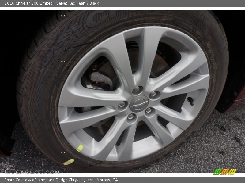 Velvet Red Pearl / Black 2016 Chrysler 200 Limited