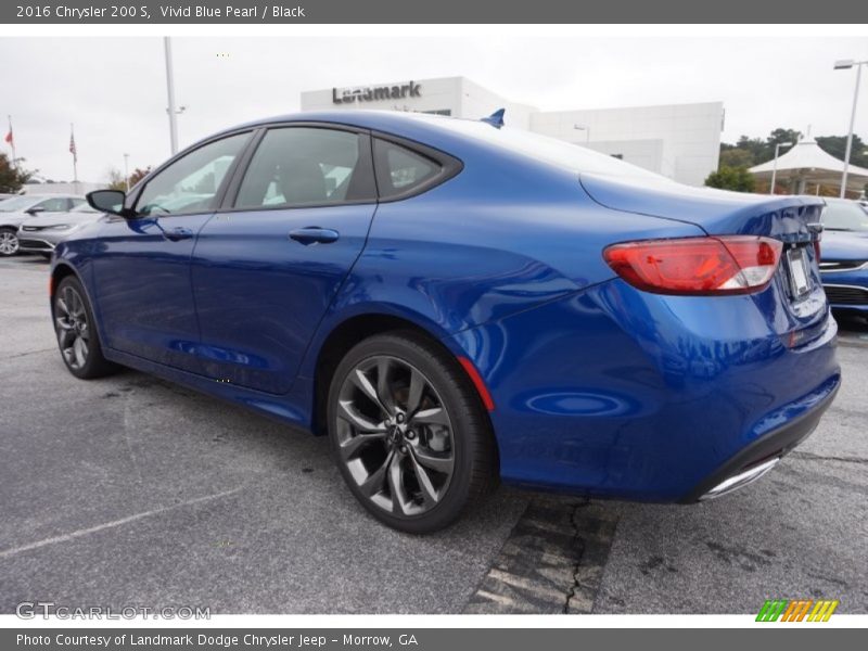 Vivid Blue Pearl / Black 2016 Chrysler 200 S
