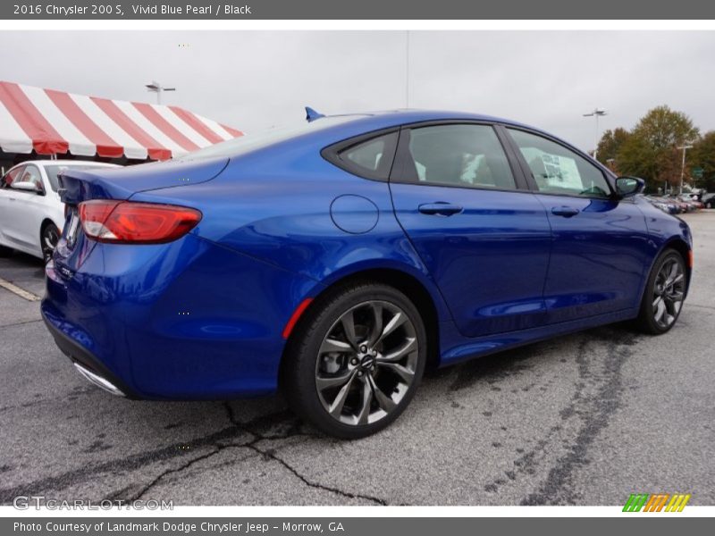 Vivid Blue Pearl / Black 2016 Chrysler 200 S