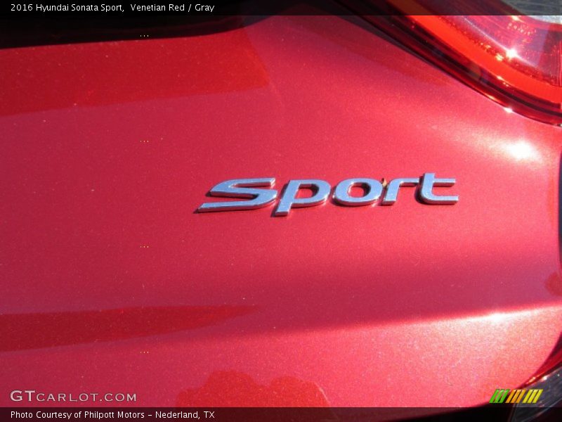 Venetian Red / Gray 2016 Hyundai Sonata Sport