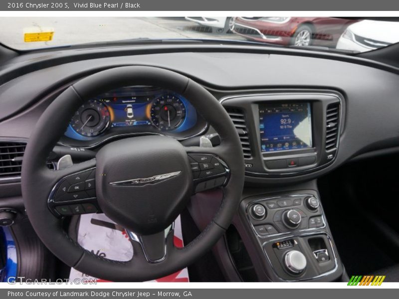 Vivid Blue Pearl / Black 2016 Chrysler 200 S
