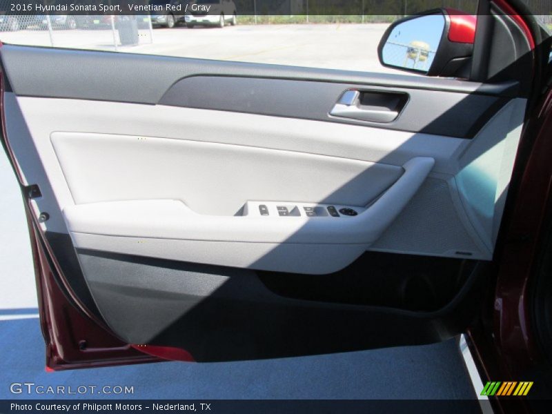 Venetian Red / Gray 2016 Hyundai Sonata Sport