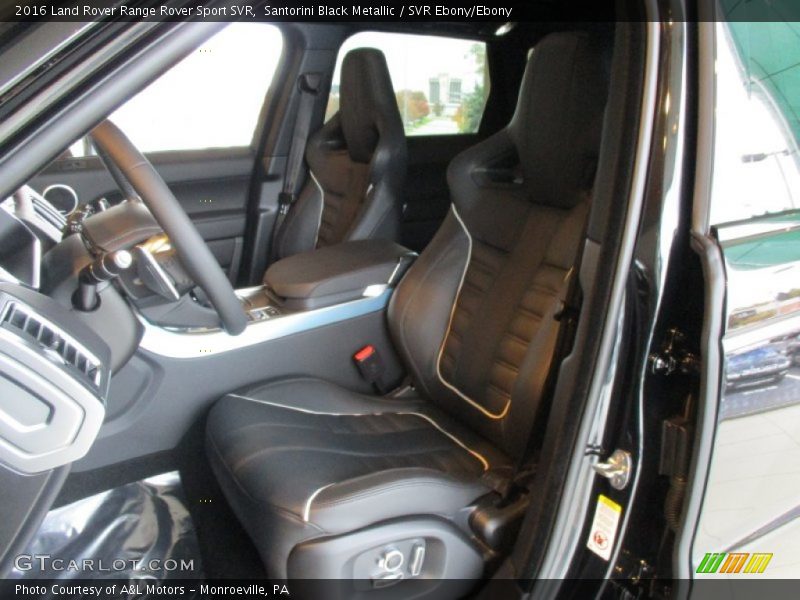 Front Seat of 2016 Range Rover Sport SVR