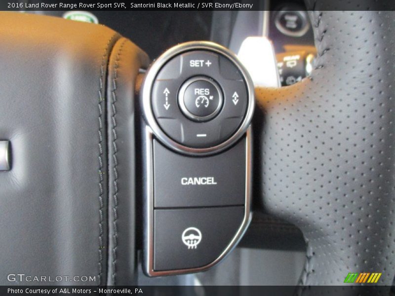 Controls of 2016 Range Rover Sport SVR