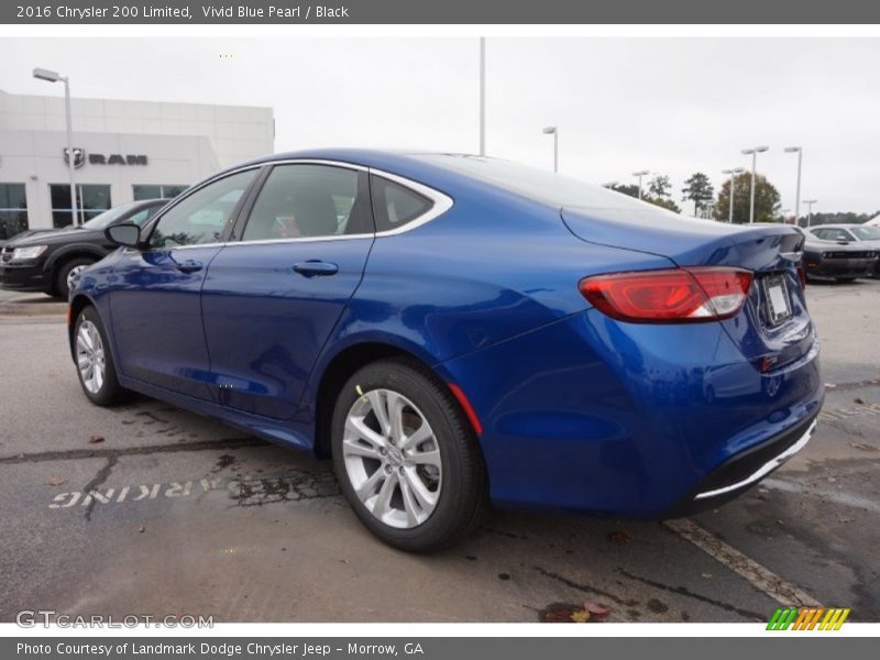 Vivid Blue Pearl / Black 2016 Chrysler 200 Limited